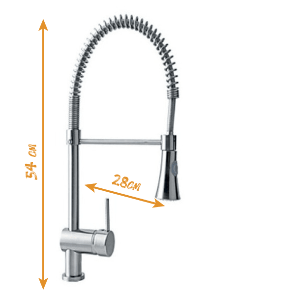 Llave Monomando Lavaplatos Vertical Profesional Taumm-2