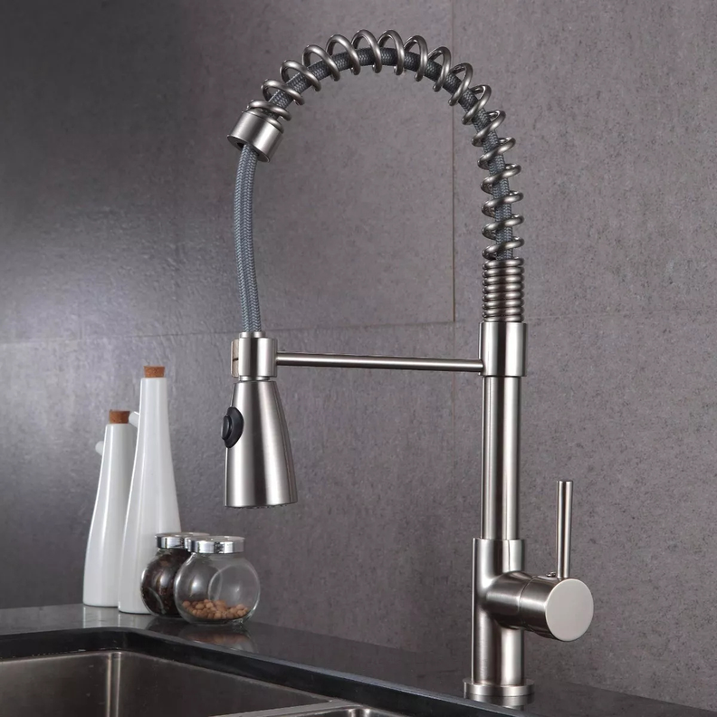 Llave Monomando Lavaplatos Vertical Profesional Taumm-4
