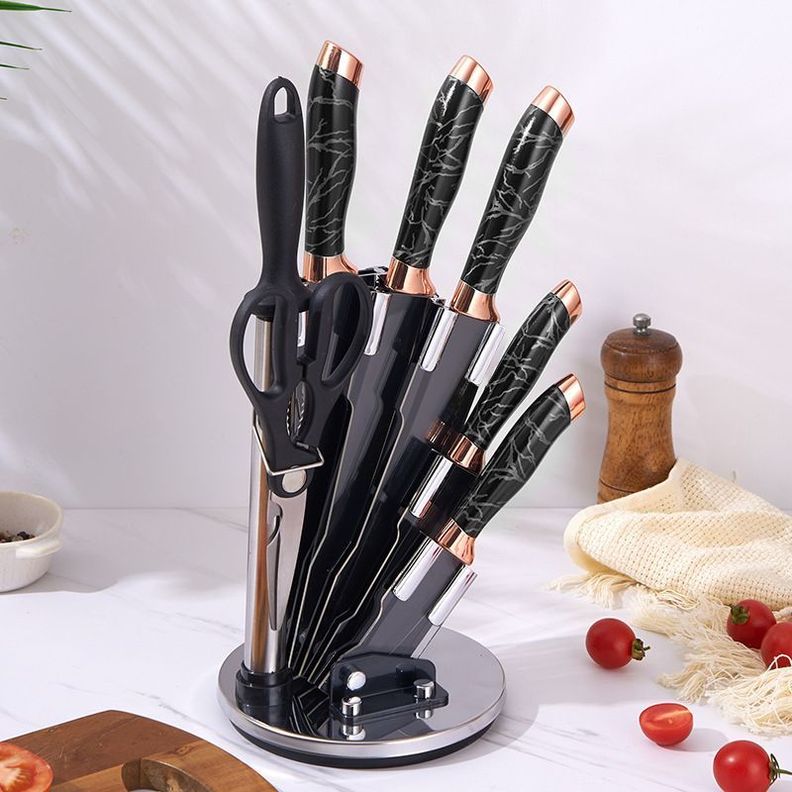 Set De Cuchillos Premium 8 Piezas Con Soporte Giratorio-3