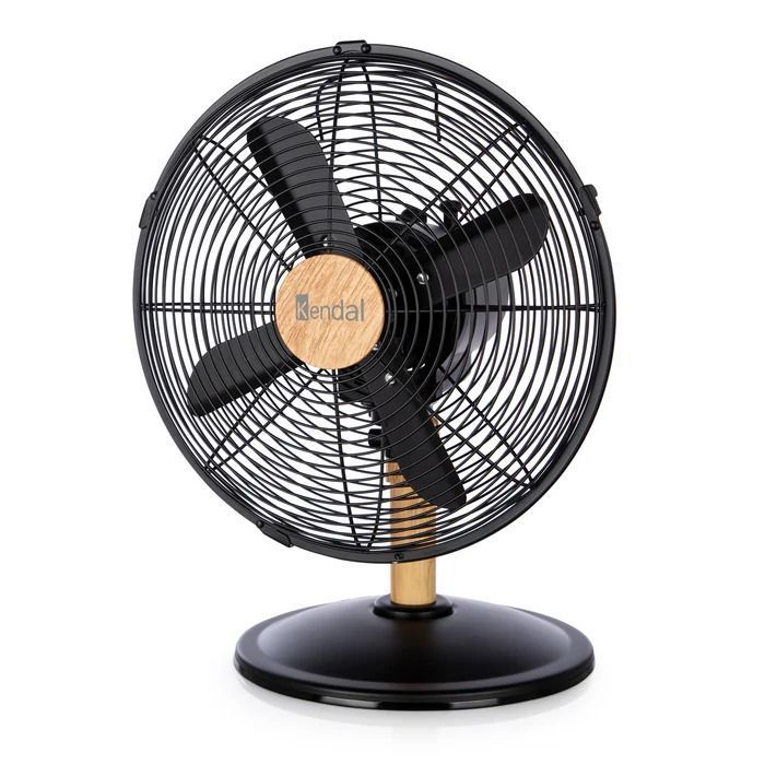 Ventilador De Mesa 12 Pulgadas Kendal Kzf-1214d Metal Madera-1