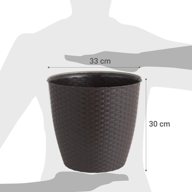  Molde Maceta Macetero Circular Plastico Ratan-3