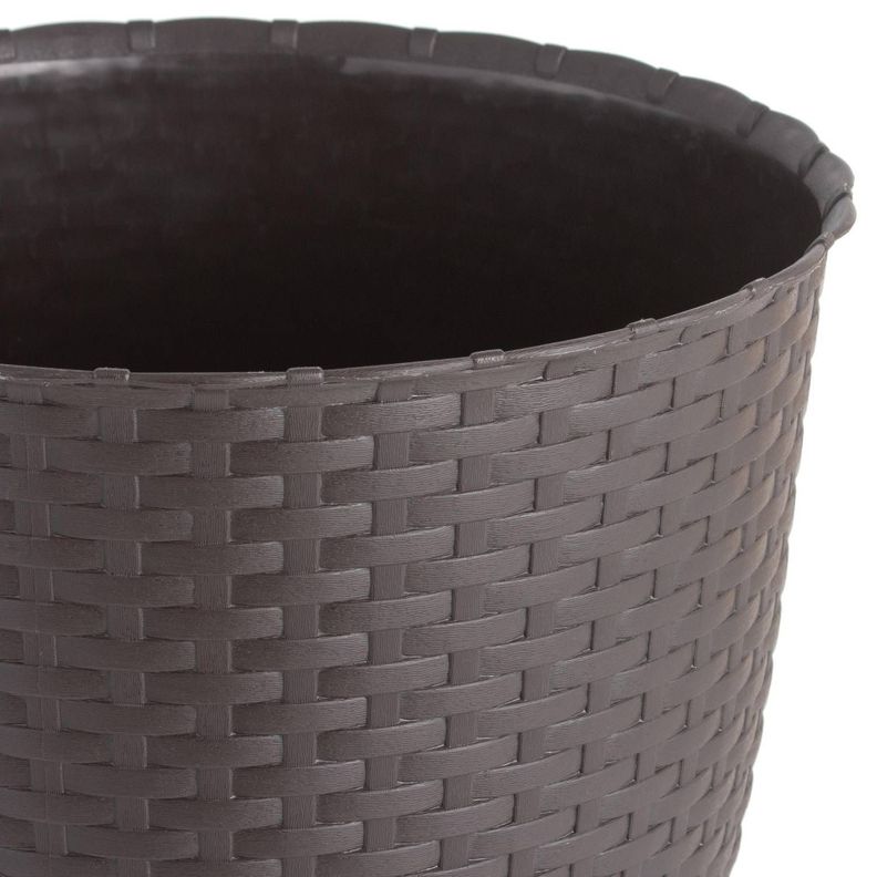  Molde Maceta Macetero Circular Plastico Ratan-1