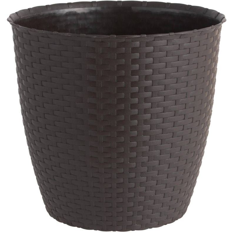  Molde Maceta Macetero Circular Plastico Ratan-0