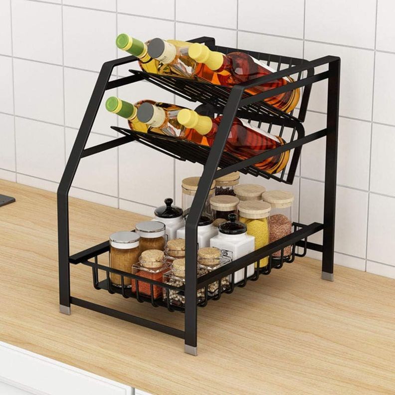 Organizador Rack Especiero De Cocina Botellas 3 Niveles-1