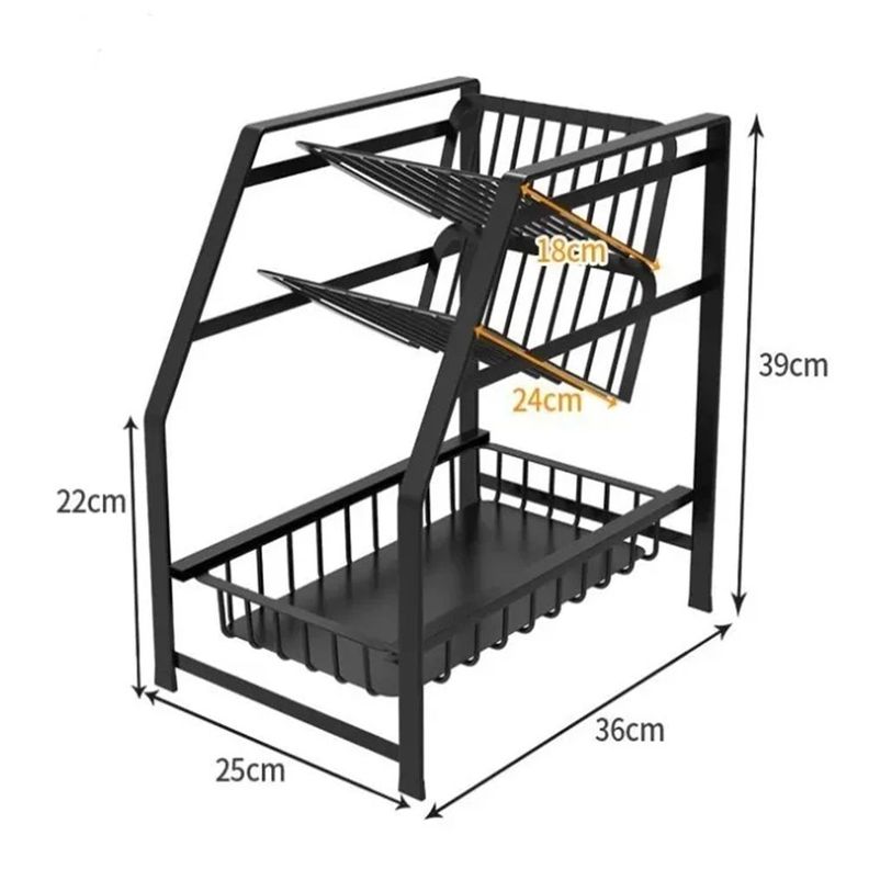 Organizador Rack Especiero De Cocina Botellas 3 Niveles-2
