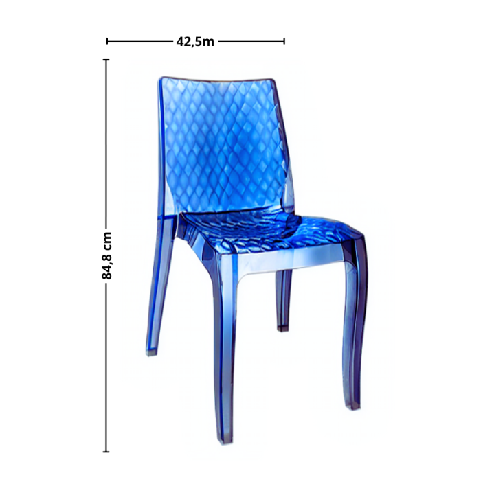 Silla Diamante Reyplast Duradera Para Interior Y Exterior-1
