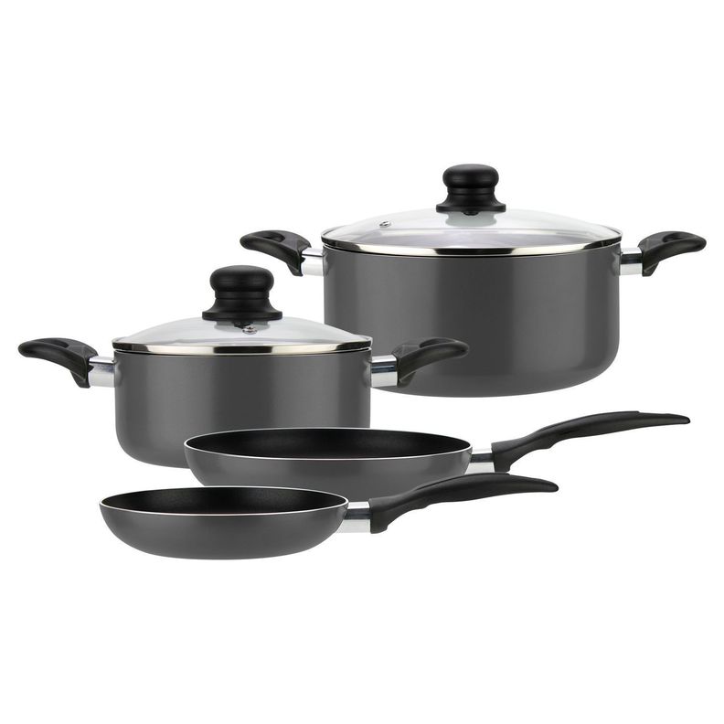Bateria Ollas Cocina 6 Piezas Aluminio Gourmet Fantuzzi-0