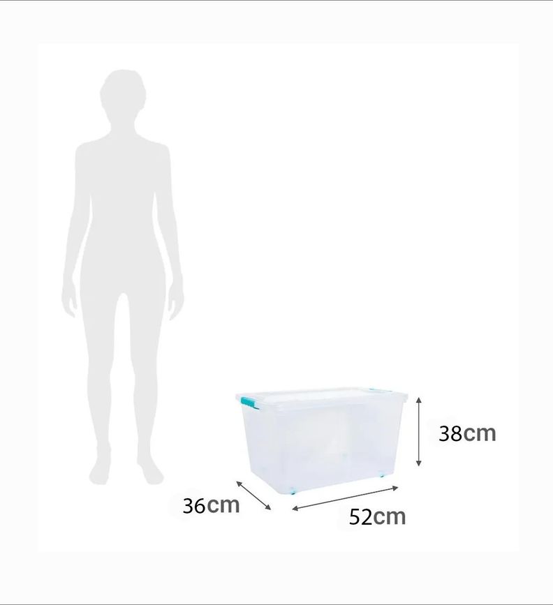Caja Organizadora Almacenamiento Suprema 50 Lts-4