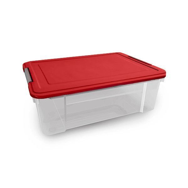 Caja Organizadora Transparente Multiusos 53 Lts Praga Kendy-0