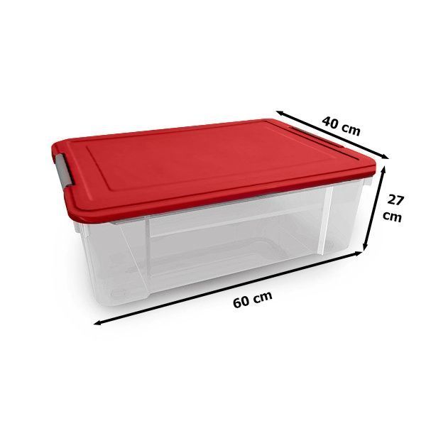 Caja Organizadora Transparente Multiusos 53 Lts Praga Kendy-1