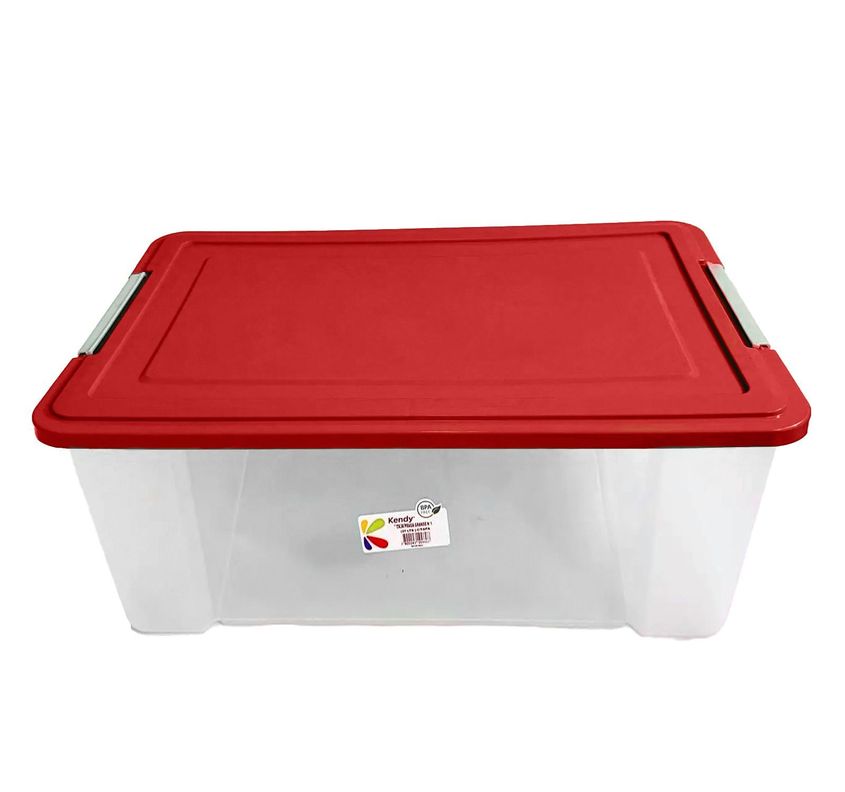 Caja Organizadora Transparente Multiusos 53 Lts Praga Kendy-2