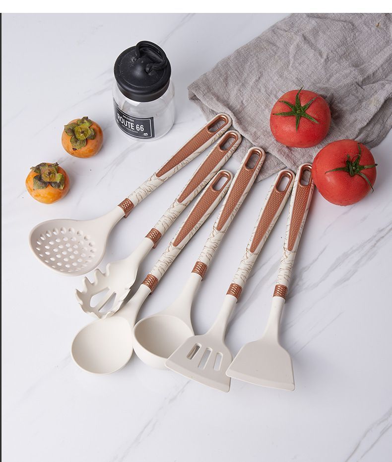 Set Utensilios De Cocina 7 Piezas Con Soporte De Metal-1