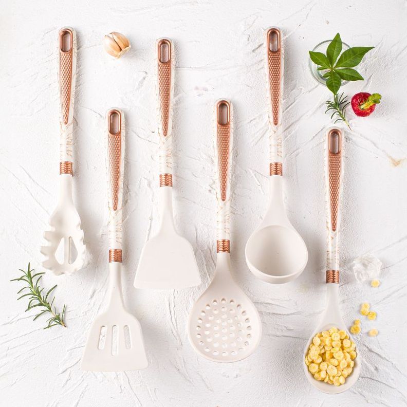 Set Utensilios De Cocina 7 Piezas Con Soporte De Metal-4