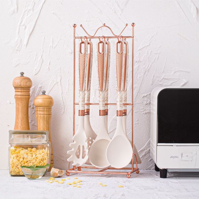 Set Utensilios De Cocina 7 Piezas Con Soporte De Metal-5