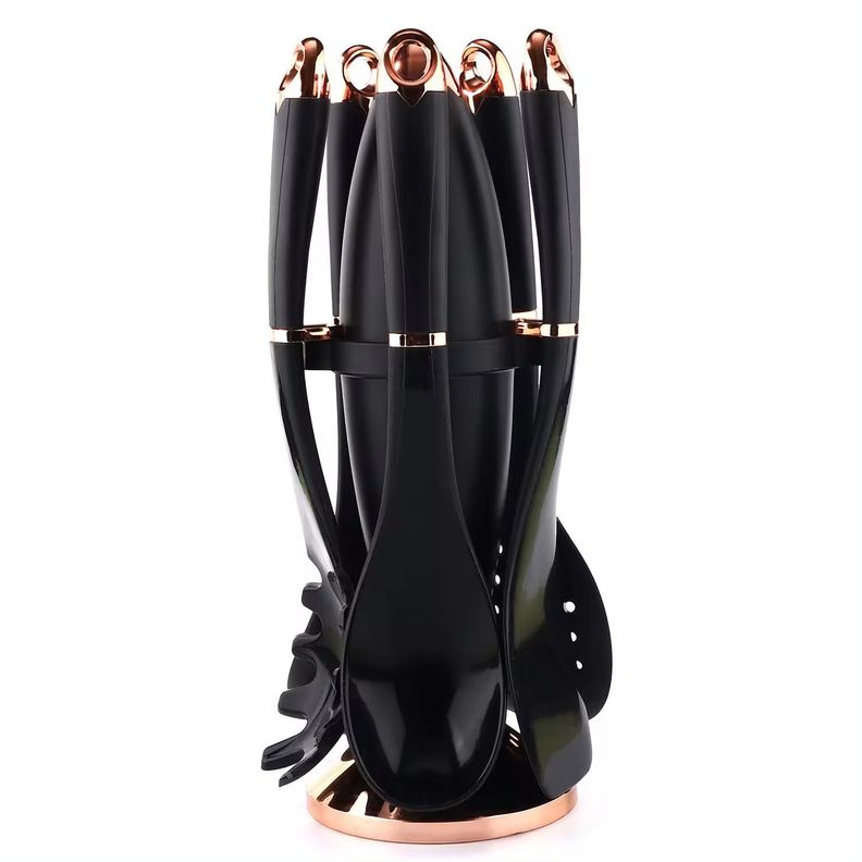 Juego De Utensilios Cocina 6 Piezas De Silicona Con Soporte-1