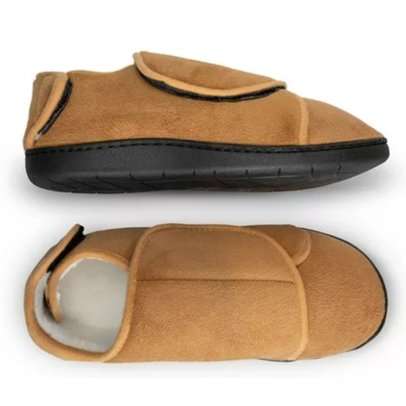 Pantuflas Ajustables Comfy Wraps Café-2