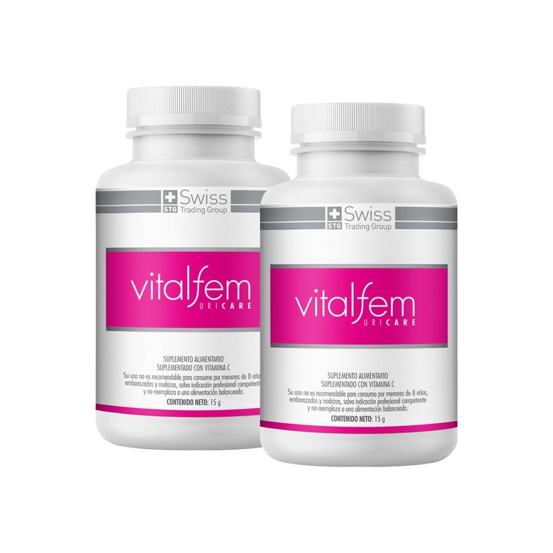 Vitalfem Uricare 2 Frascos con 30 capsulas c/u-1