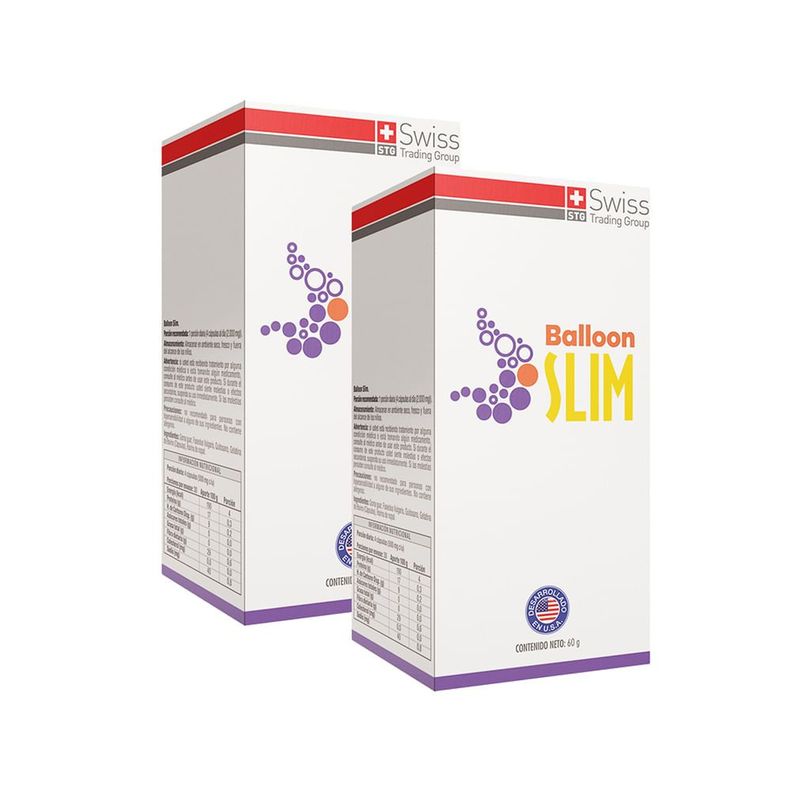 Balloon Slim Suplemento 2 Frascos con 120 Capsulas cada uno-1