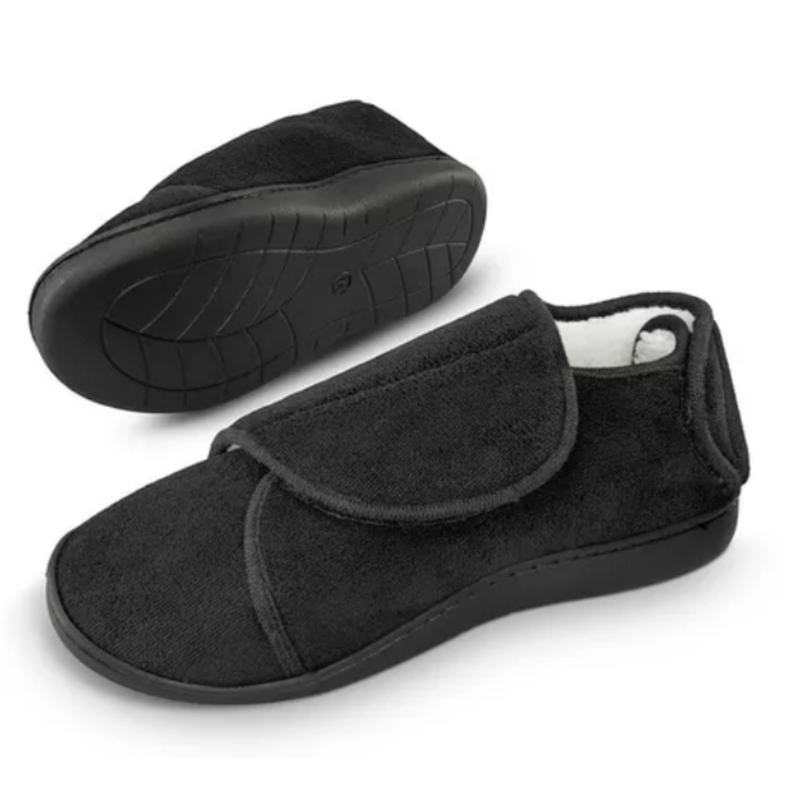 Pantuflas Ajustables Comfy Wraps Negro-2