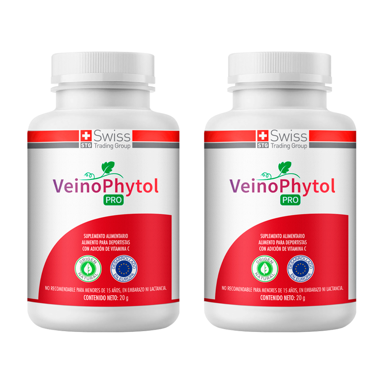 Veinophytol Pro 60 Caps Sin Varices ni Piernas Cansadas 2 Meses Blanco