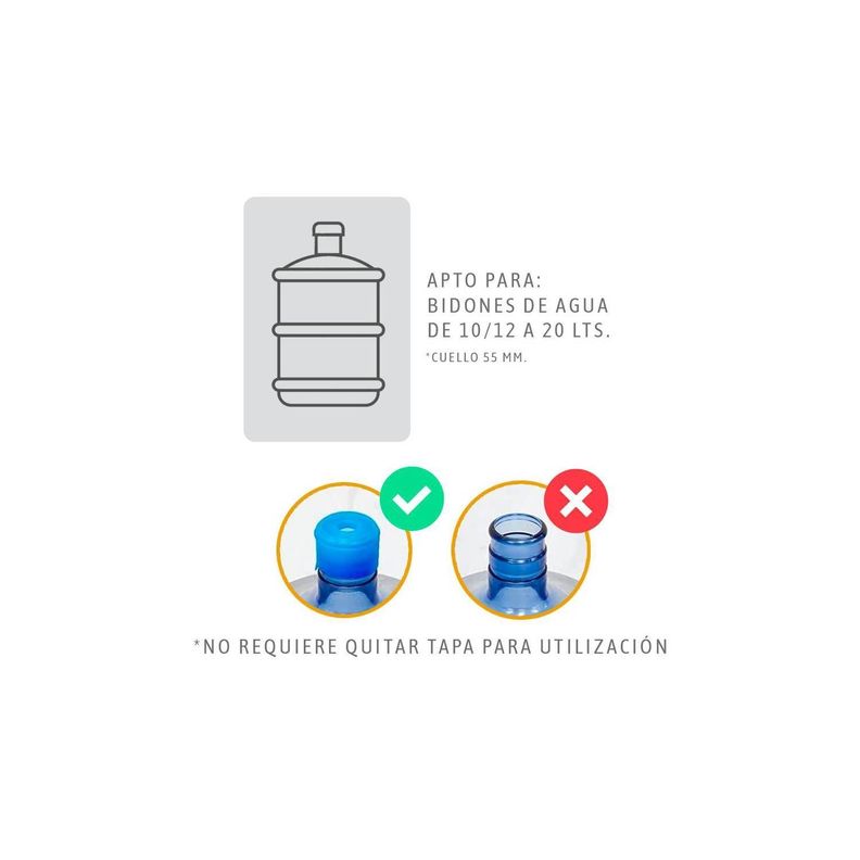 Dispensador de agua Grifo USB Premium Negro-2