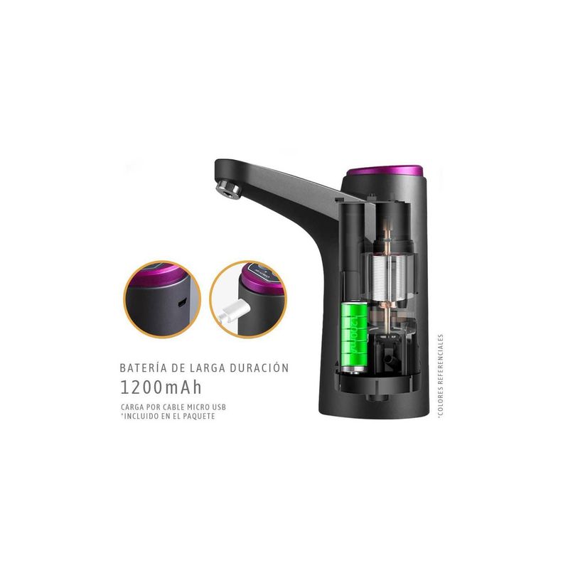Dispensador de agua Grifo USB Premium Negro-3