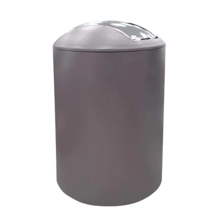 Set Juego De Baño 6 Piezas Accesorios Elegan Gris-1
