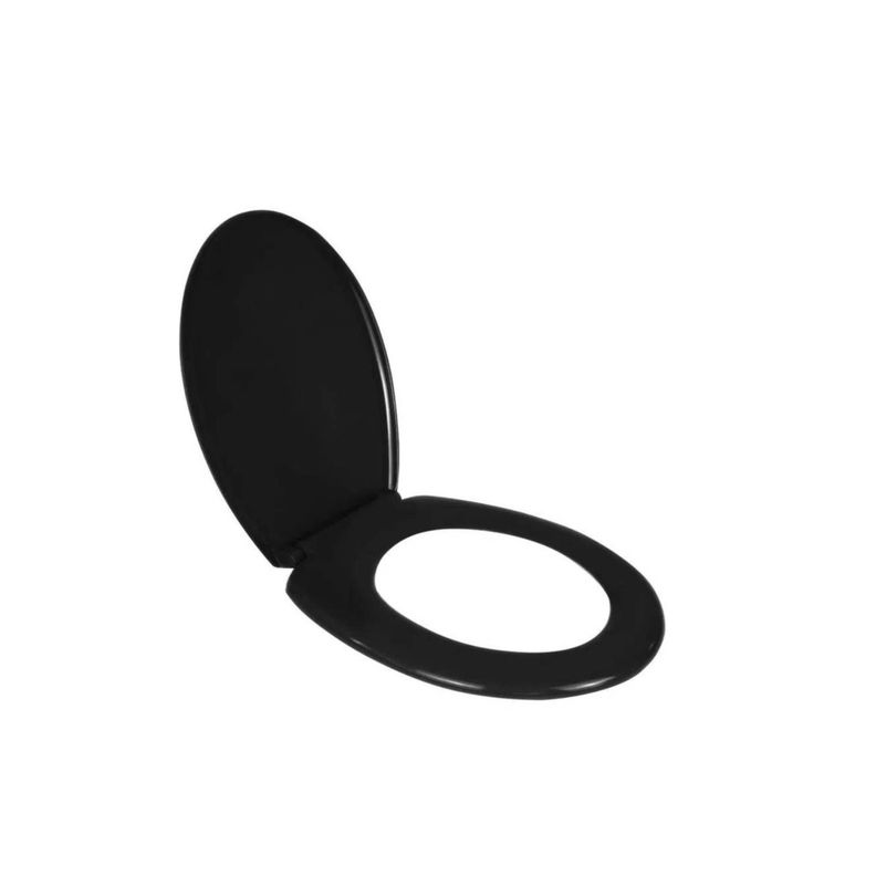 Tapa de Inodoro Baño WC Asiento Negra-1