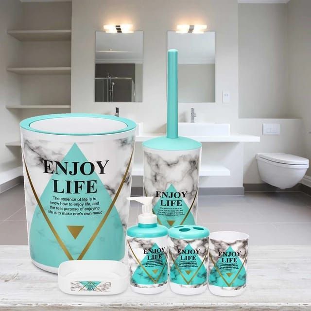 Set Juego De Baño 6 Piezas Accesorios Elegante-3
