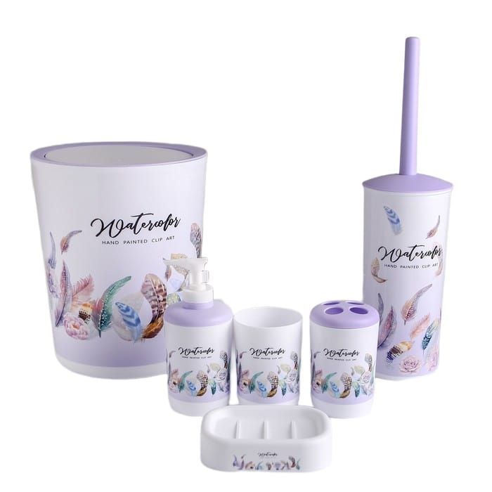 Set Juego De Baño 6 Piezas Accesorios Elegante-0