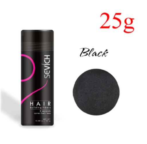 Polvo Disimulador Fibra Capilar Cubre Cana Cubre Raiz Alopecia 25g-3