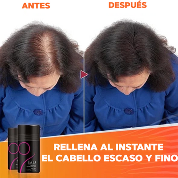 Polvo Disimulador Fibra Capilar Cubre Cana Cubre Raiz Alopecia 25g-7
