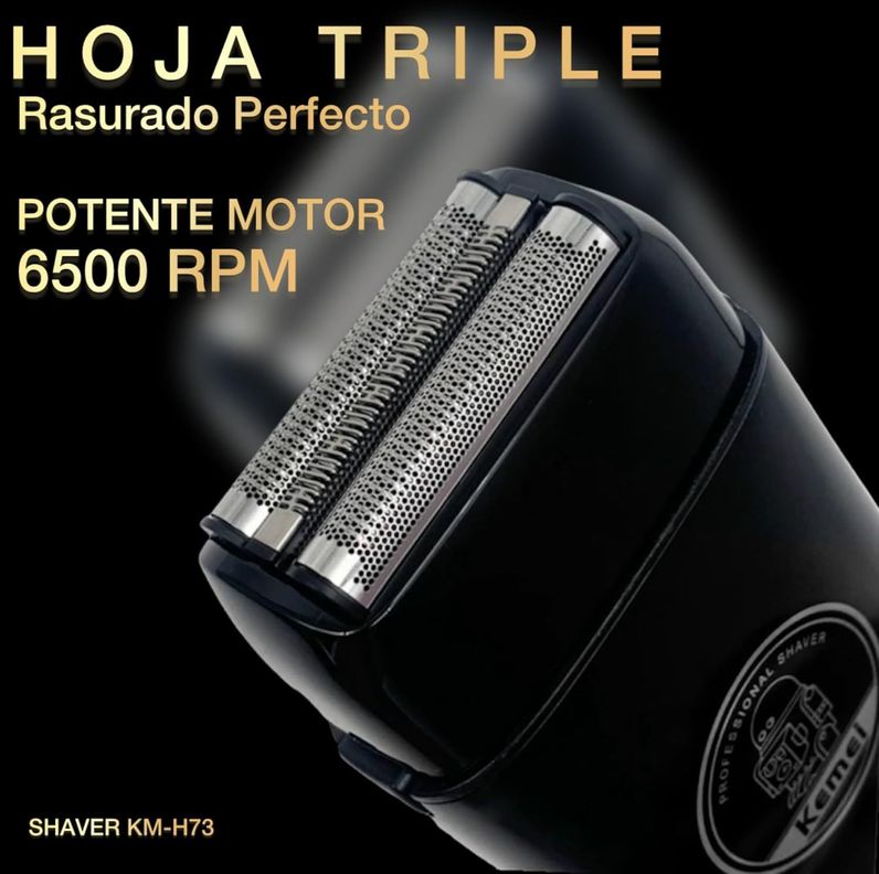 Maquina Kemei H73 Afeitadora Shaver Rasuradora Inalambrica-2
