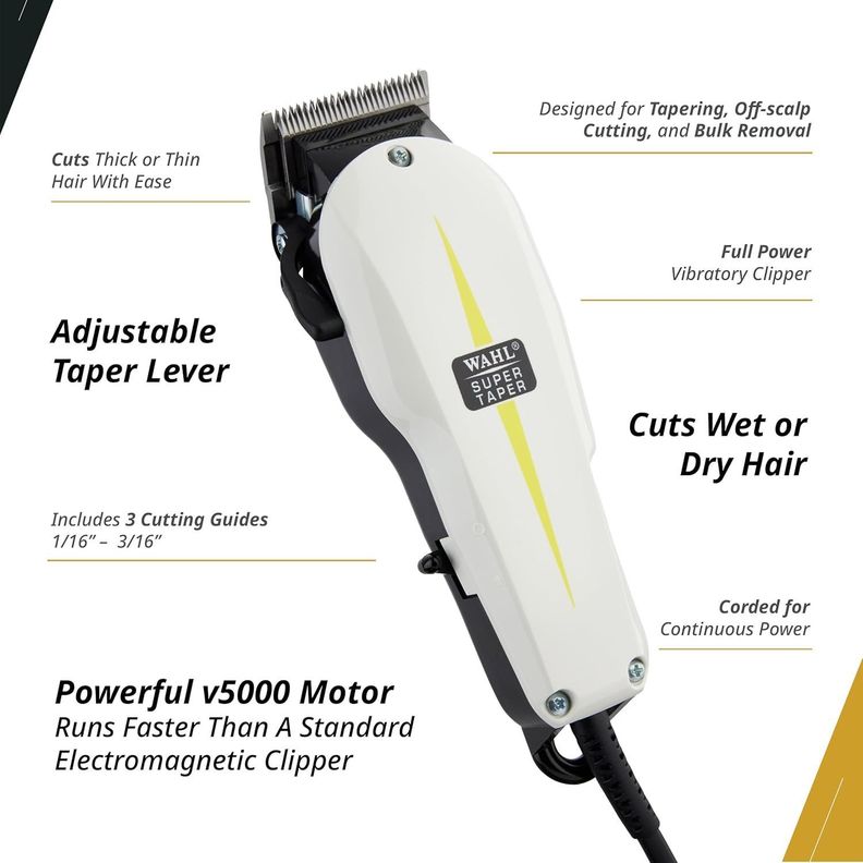 Maquina Afeitadora Whal Super Taper Barberia Profesional 220V-3