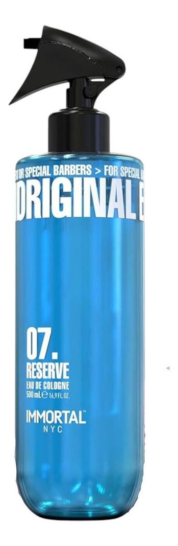 IMMORTAL ORIGINAL 07 RESERVE EAU DE COLOGNE 500ML AFTER SHAVE BARBERIA-0