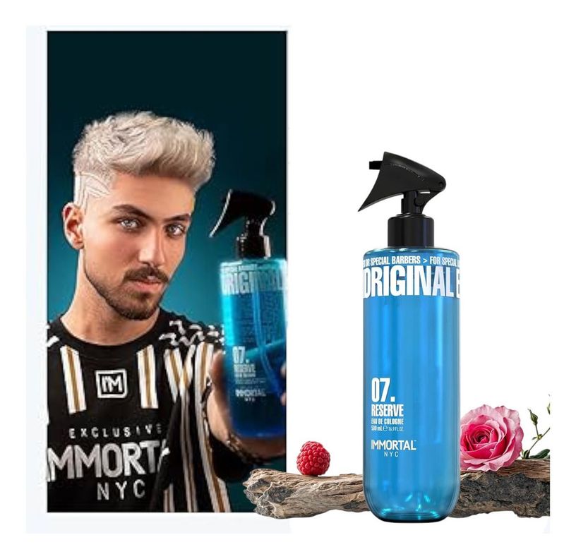 IMMORTAL ORIGINAL 07 RESERVE EAU DE COLOGNE 500ML AFTER SHAVE BARBERIA-2