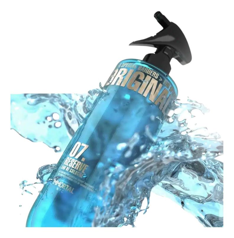 IMMORTAL ORIGINAL 07 RESERVE EAU DE COLOGNE 500ML AFTER SHAVE BARBERIA-4