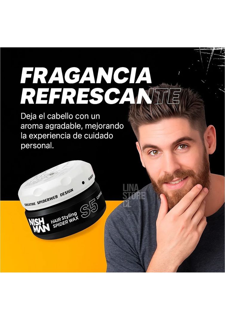 Cera Cabello Nishman S5 Styling Spider Wax Blanca 150ml Nishman