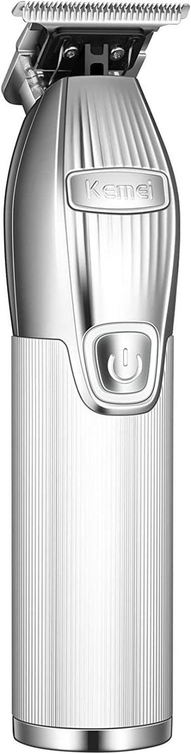 Maquina Afeitadora Trimmer Patillera Perfiladora Kemei I32 Silver-0