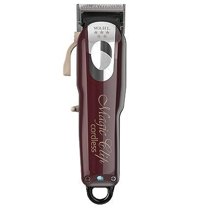 CORTADORA DE PELO WAHL PROFESSIONAL 5 STAR CORDLESS MAGIC CLIP 8148 PLATEADA Y ROJA 110V/220V-2