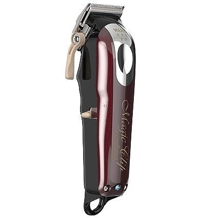 CORTADORA DE PELO WAHL PROFESSIONAL 5 STAR CORDLESS MAGIC CLIP 8148 PLATEADA Y ROJA 110V/220V-4