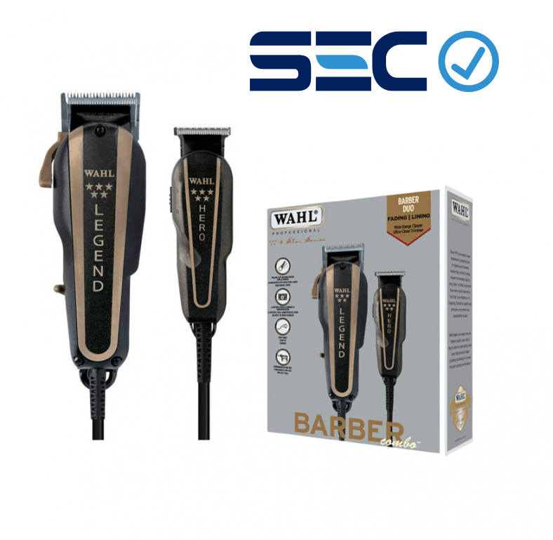MAQUINA CLIPPER + TRIMMER WAHL 5 STAR BARBER COMBO 220V-0