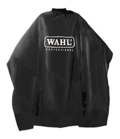 CAPAS  DE CORTE GRANDE CABELLO CUELLO AJUSTABLE BARBERIA  NEGRO WAHL-2