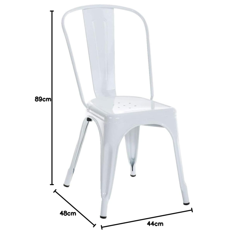 SILLA DE COMEDOR METAL TOLIX BLANCO-6