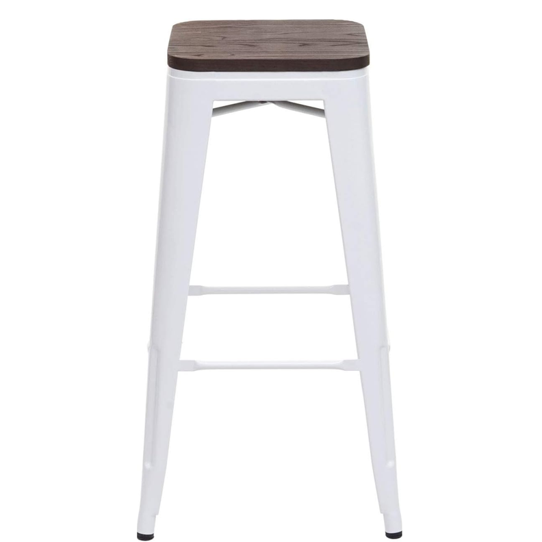 SET DE 2 PISOS DE BAR VERONA MADERA BLANCO-3