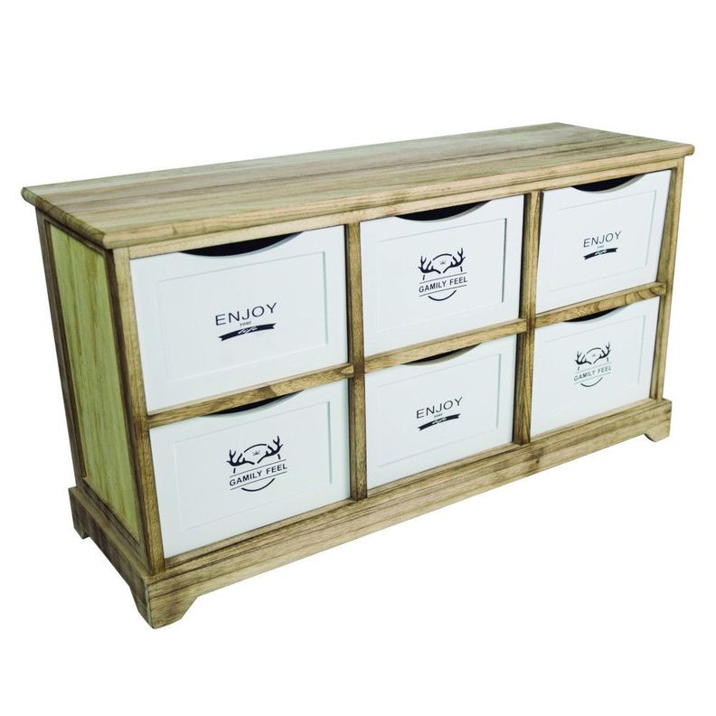 CAJONERA COMODA CASTELLARO 6 CAJONES MADERA-1