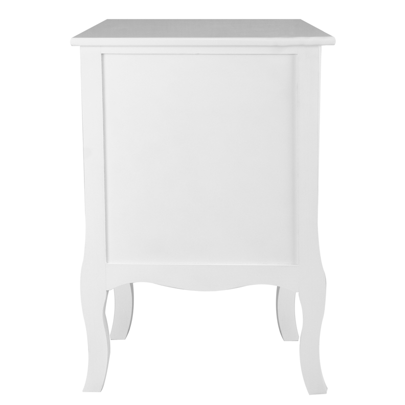 VELADOR DORMITORIO GENOVA 2 CAJONES BLANCO-2