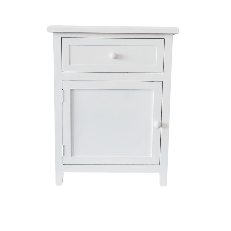 VELADOR DORMITORIO RECCO CAJON PUERTA IZQUIERDO BLANCO