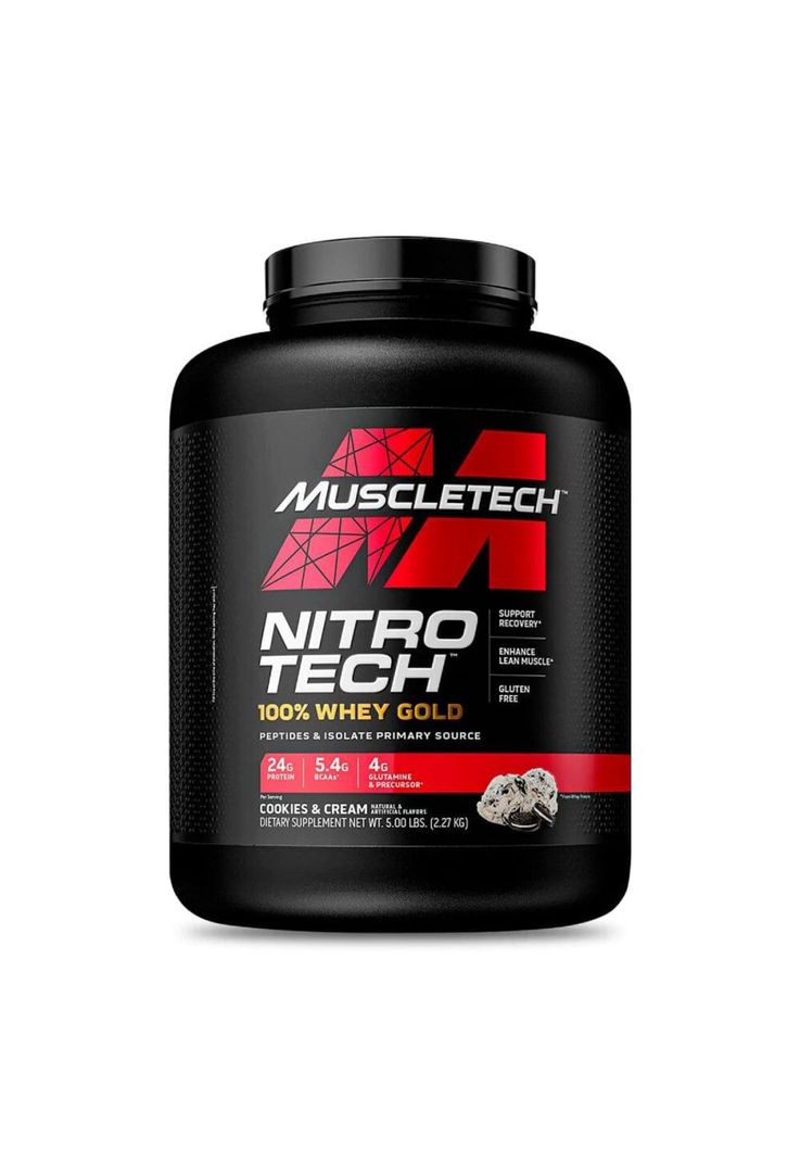 Nitro Tech 100% Whey Gold 5 lbs - Cookies and cream