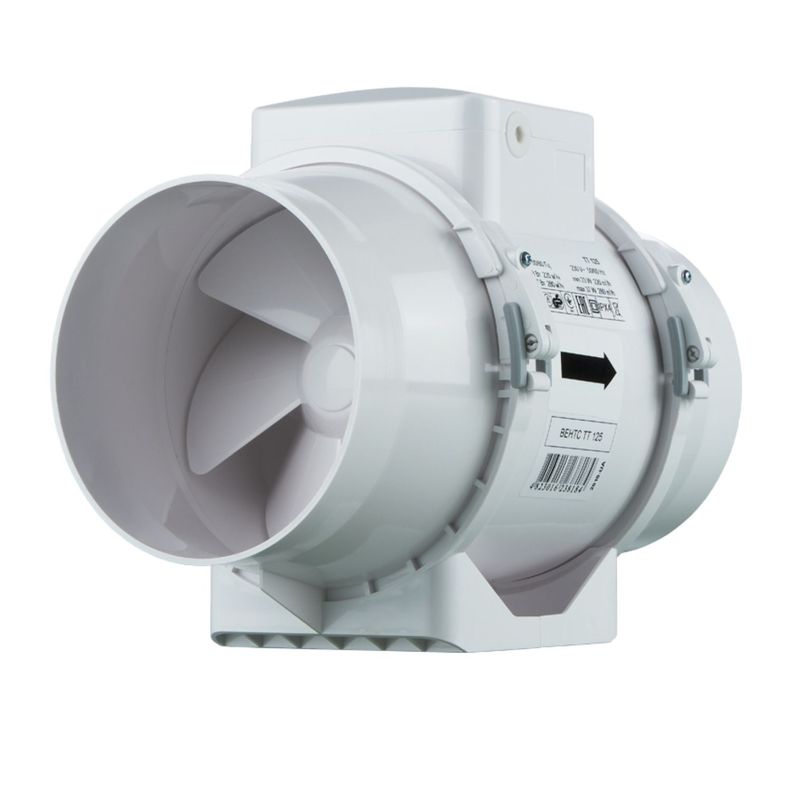 Ventilador Helicocentrifugo en Linea Airolite TT 125 S Blanco